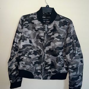 Camo bomber style jacket
